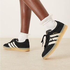 Adidas Gazelles with Lace Stripes
